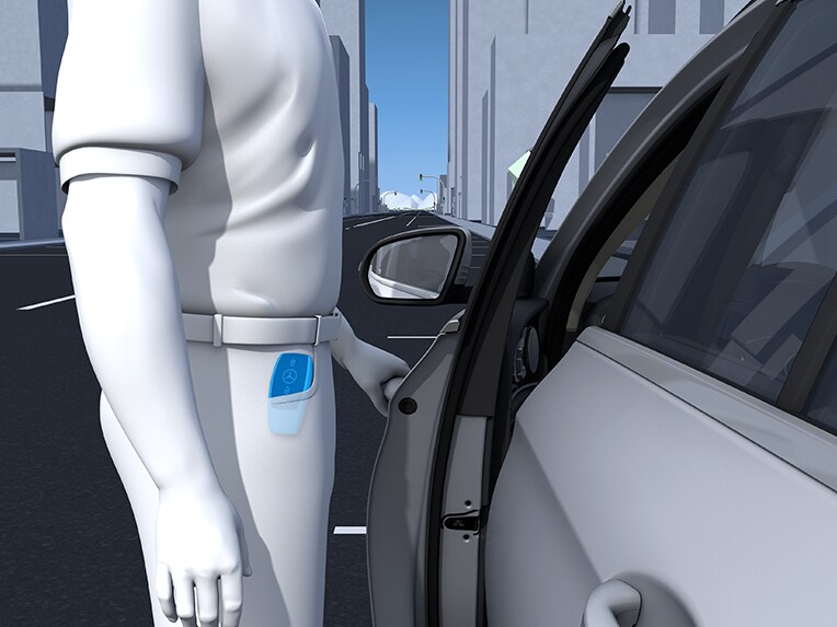 全新 A-Class 內的 KEYLESS-GO。