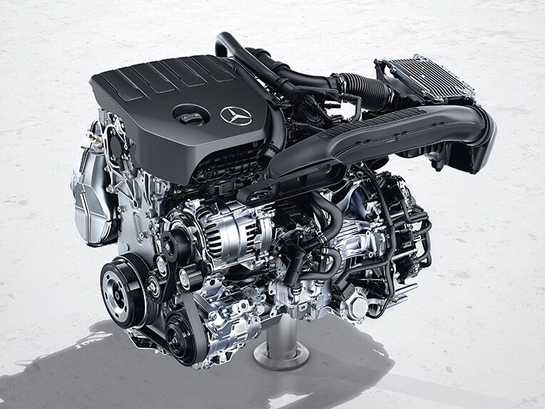 Mercedes-Benz A-Class 緊湊型轎車的整合式起動發電機 (ISG)。