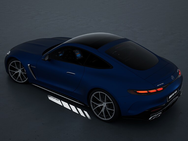 全新 Mercedes-AMG GT 轎跑車的燈光設定。