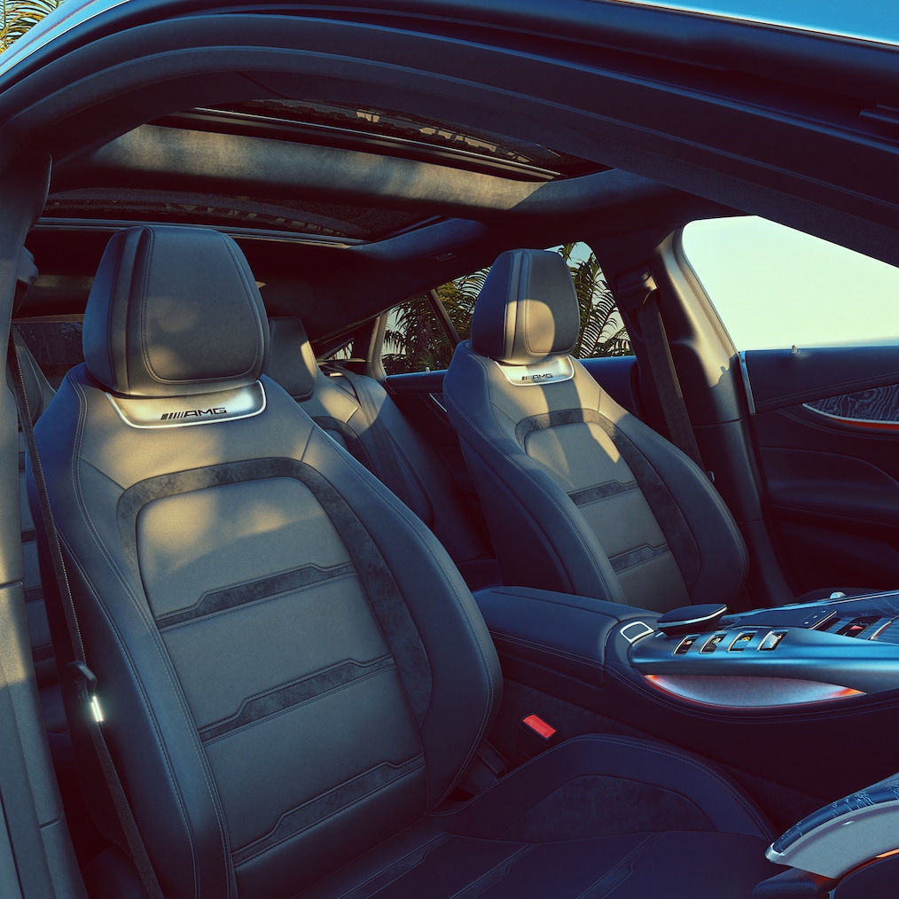 Mercedes-AMG GT 43 4MATIC+ / GT 43 的車輛內飾。
