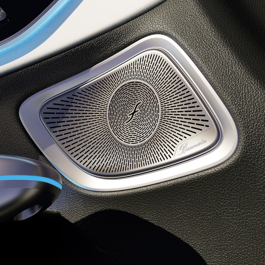 Mercedes-Benz CLE 敞篷車中的 Burmester® 3D 環繞音響系統。