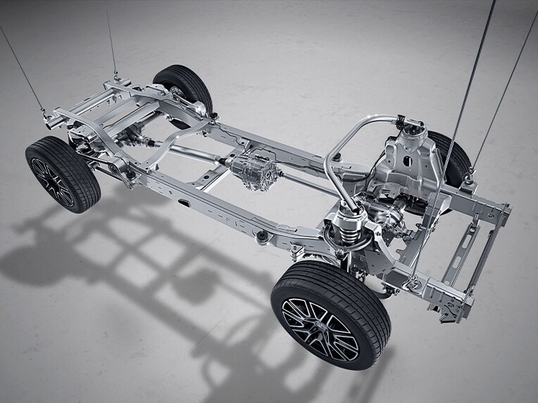 Mercedes-Benz G-Class 的梯形車架。