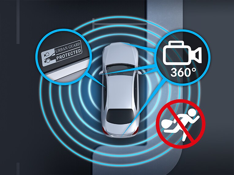 Mercedes-Benz G-Class 中的 GUARD 360° 進階原廠防盜套件。