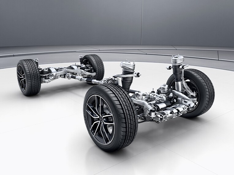 全新 Mercedes-Benz GLE Coupé 的 AIRMATIC 套件。