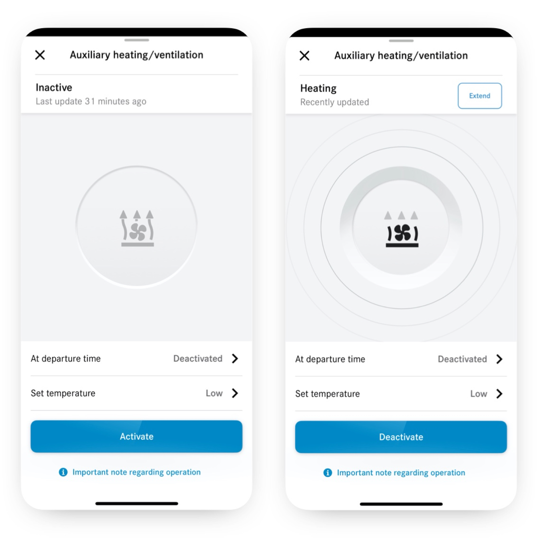 在智慧型手機上使用輔助暖氣數位增訂設定空調控制。 在智慧型手機上使用輔助暖氣數位增訂設定空調控制。