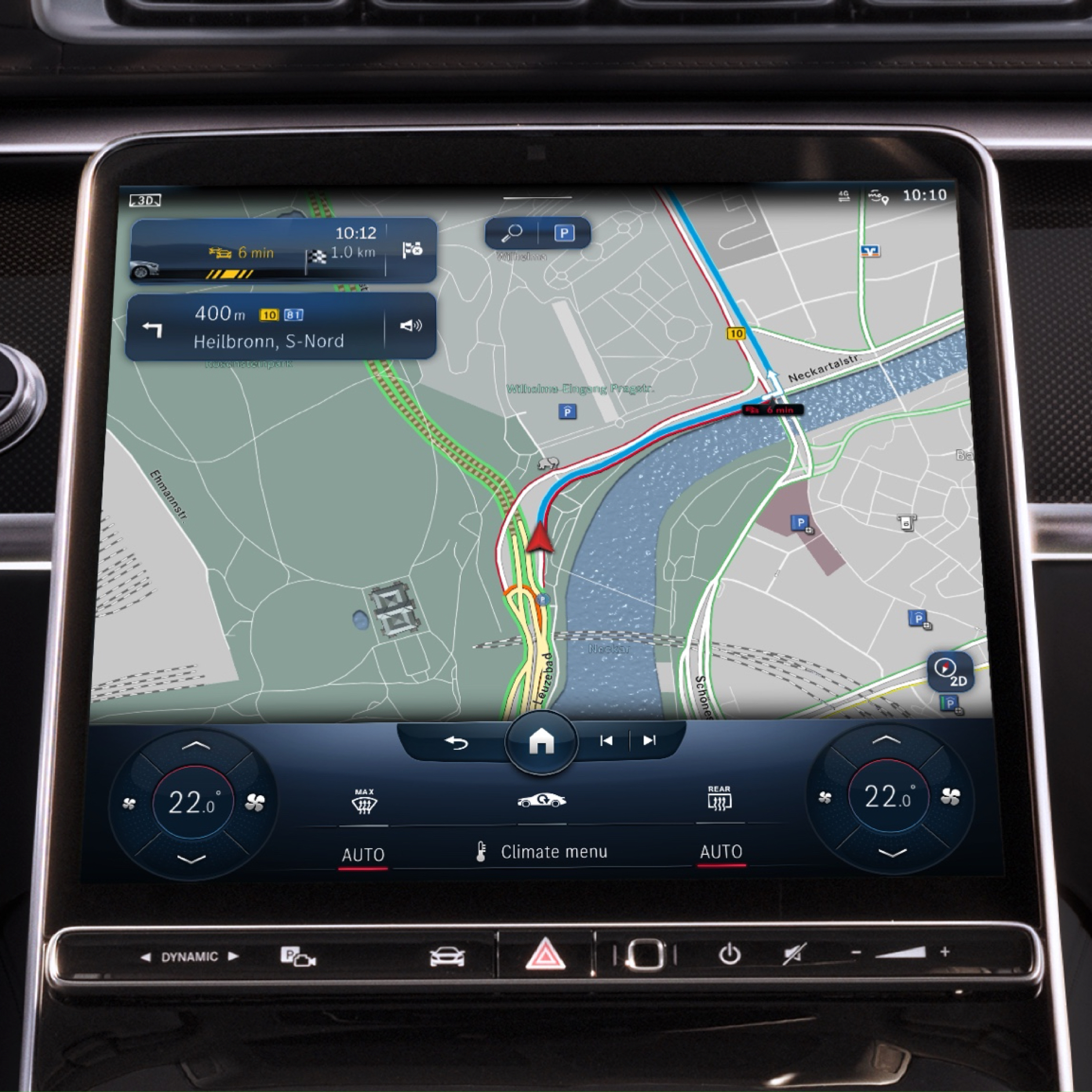 在 MBUX 多媒體系統上透過 Car-to-X 車輛通訊數位增訂顯示路徑上可能的危險 在 MBUX 多媒體系統上透過 Car-to-X 車輛通訊數位增訂顯示路徑上可能的危險