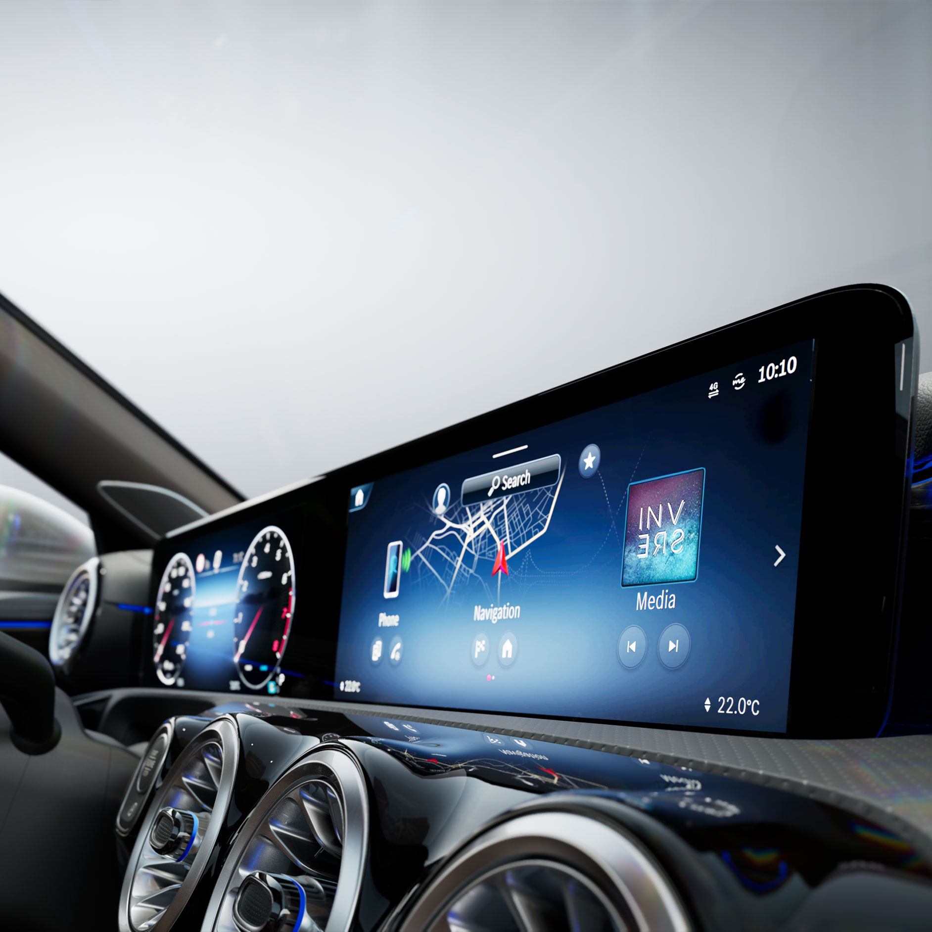 車型總覽 | MBUX 多媒體系統 | Mercedes-Benz Mercedes-Benz 的內裝。