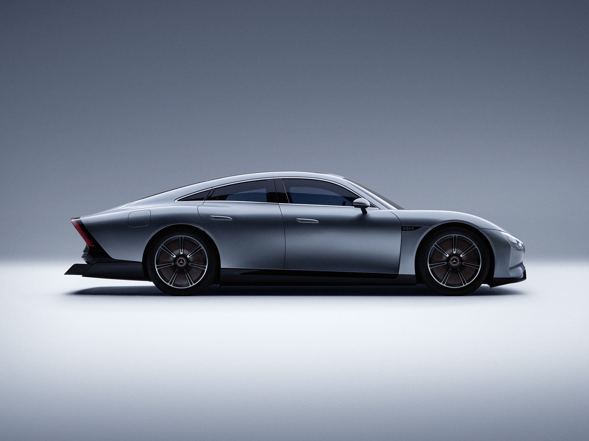 未來願景 | Mercedes-Benz 賓士概念車側面圖。