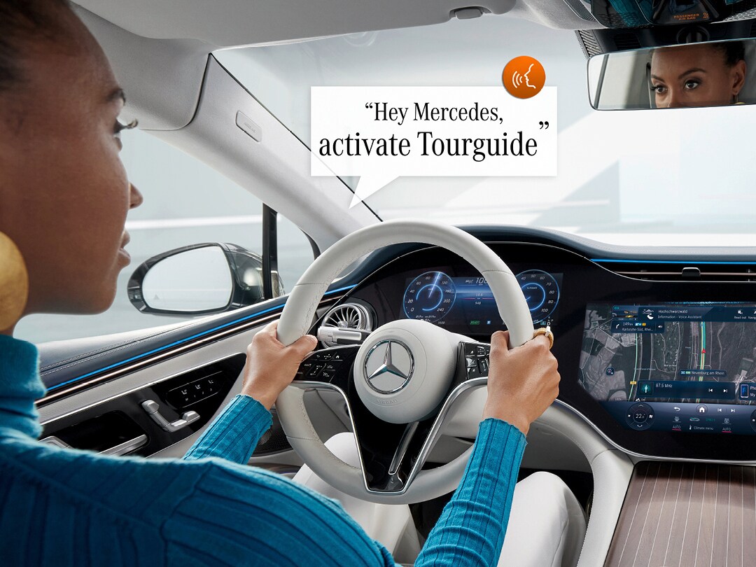 圖三、「Tourguide 語音導遊功能」偵測到褐色觀光景點指示時，即會透過語音功能朗讀景點