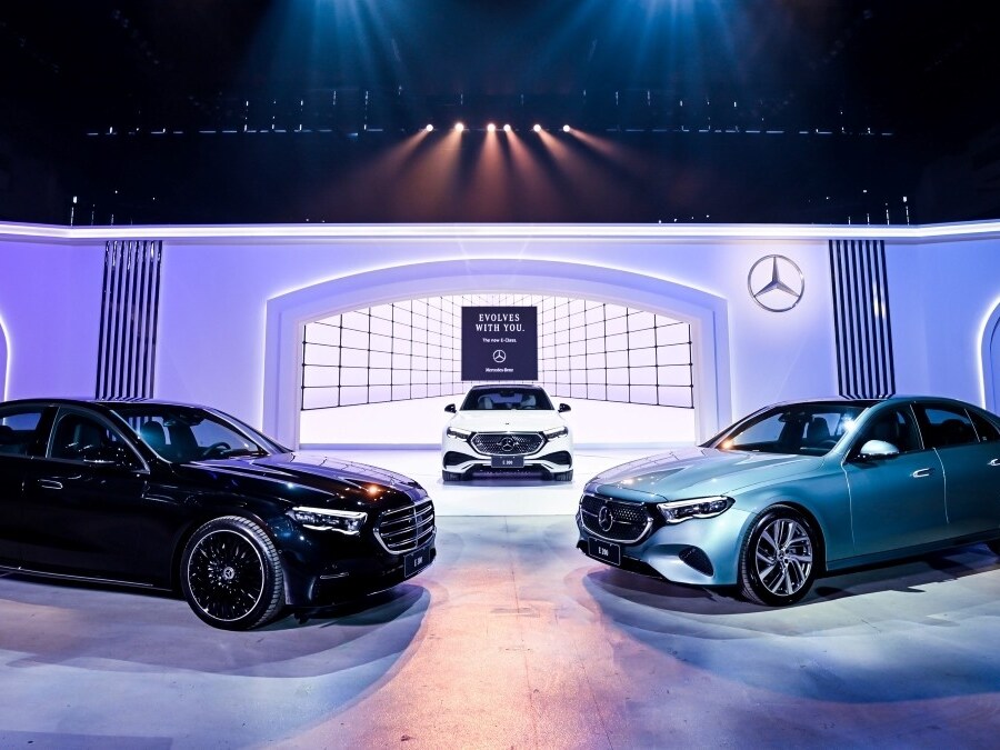 圖二、使用 EQA 和 EQS SUV ，皆以高於 Euro NCAP 的測試車重標準，進行對撞事故模擬