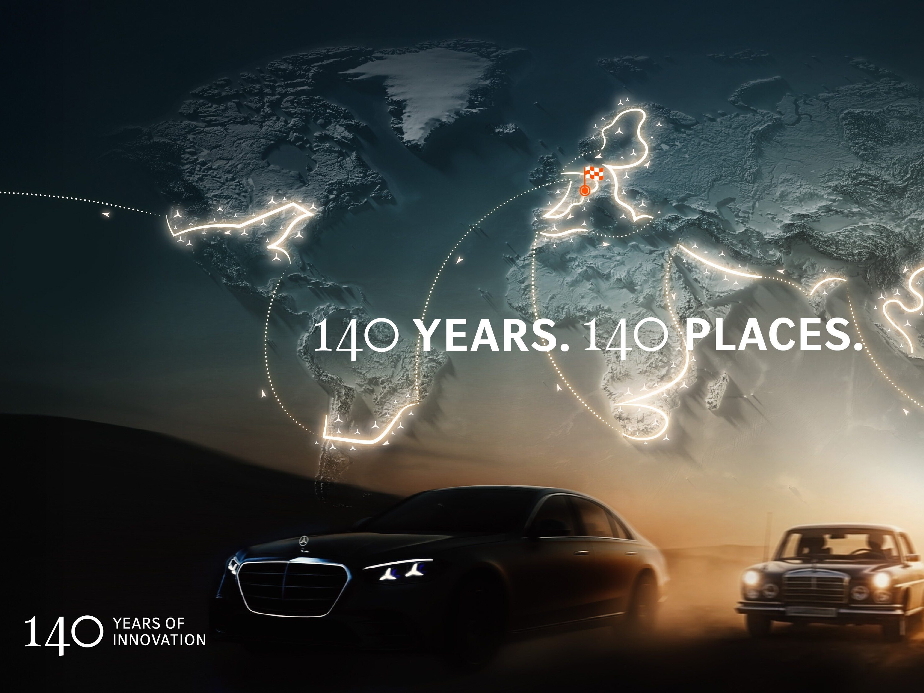 「歡慶汽車發明 140 週年」啟動橫跨六大洲的「140 PLACES」壯遊計畫