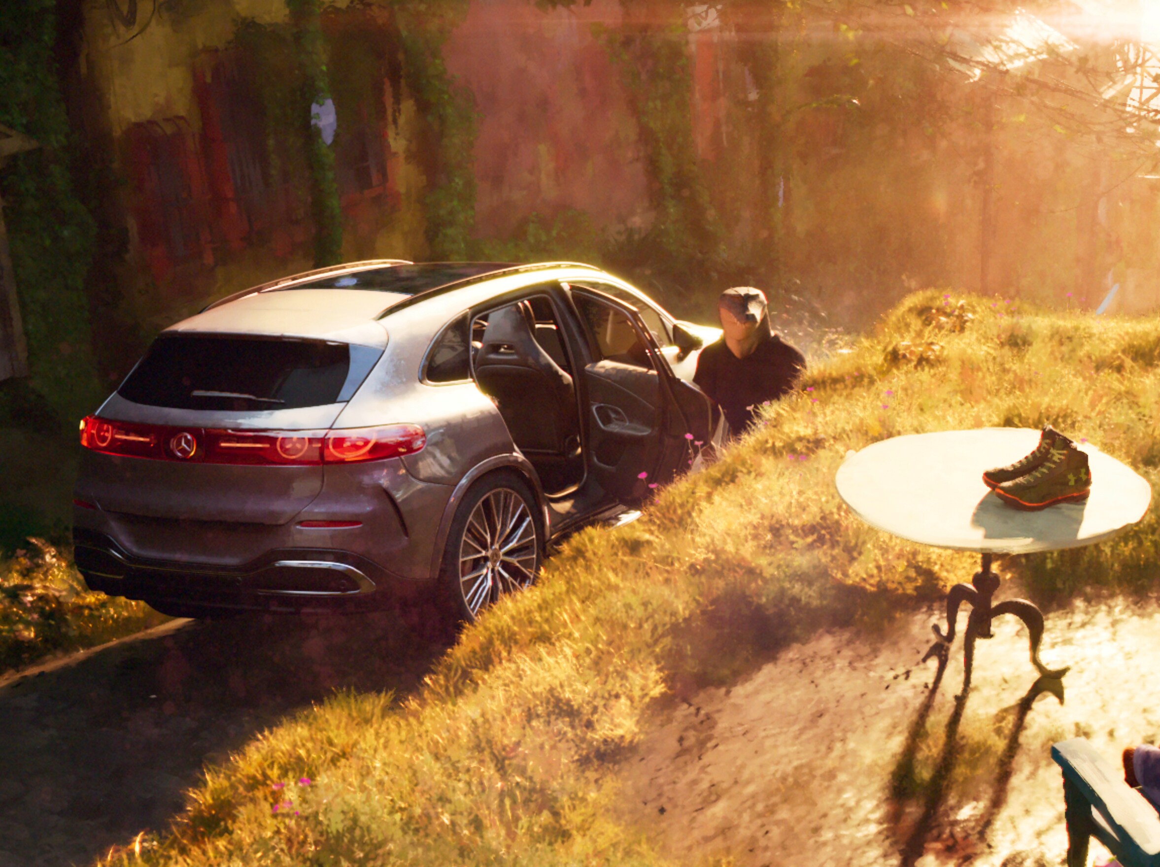 Mercedes-Benz 以最受歡迎SUV 家族的純電新成員：全新純電 GLC 全力助陣《山羊巔峰》